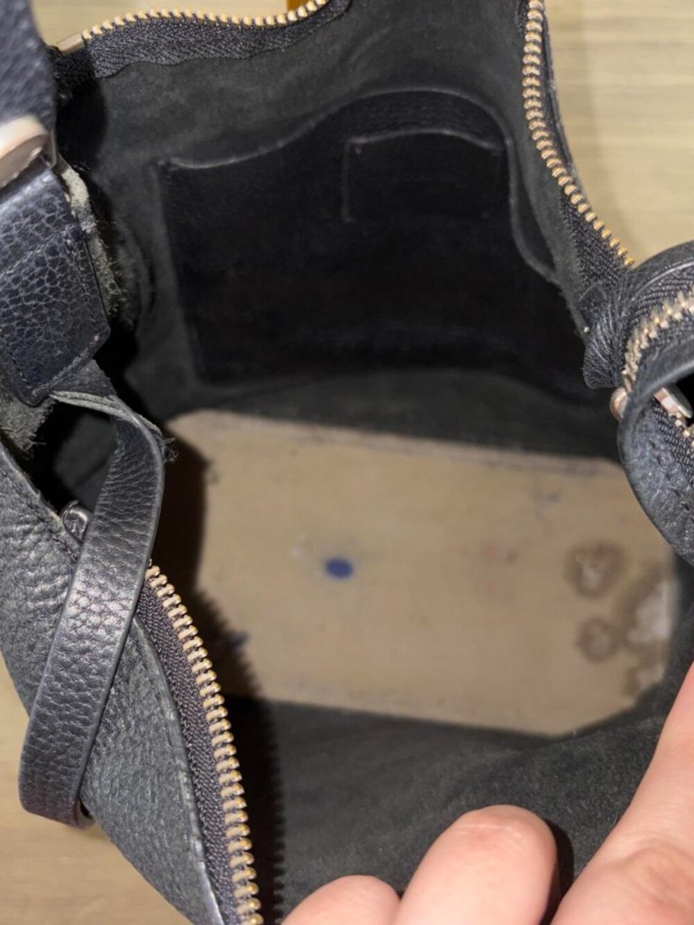 ALLSAINTS Black Kita Pebbled Leather Crossbody - Picture 8 of 8